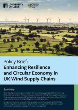 Image depicts the front page of the policy briefing. 