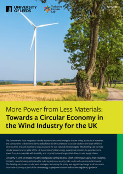 Image depicts the front page of the policy briefing. 